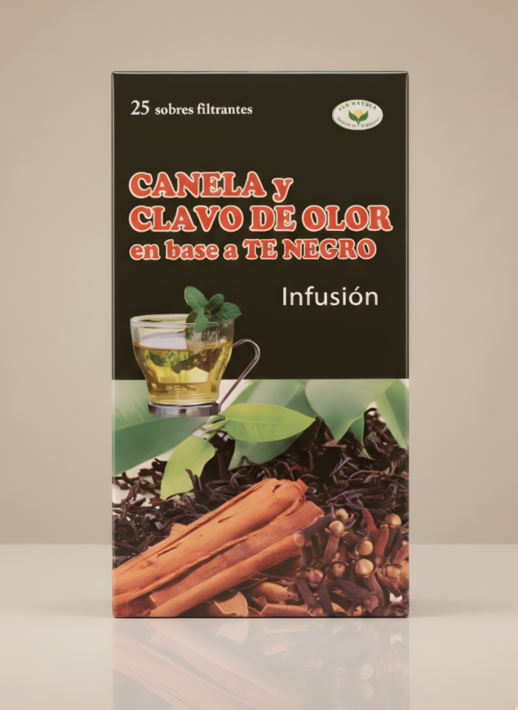 Infusión Canela y Clavo de Olor en base a Té Negro - 25 Sobres