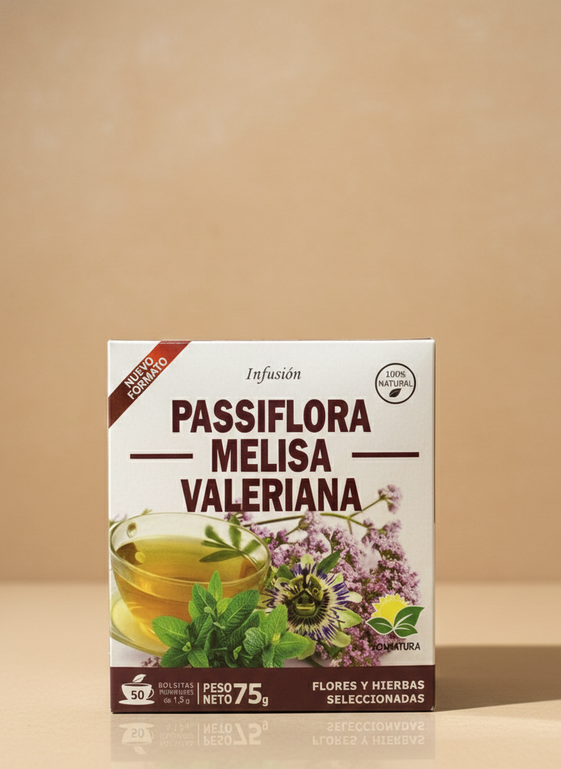 Infusión Pasiflora · Melisa · Valeriana 🌿